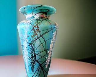BRYCE DIMITRUK Studio Art Glass Vase bid #67