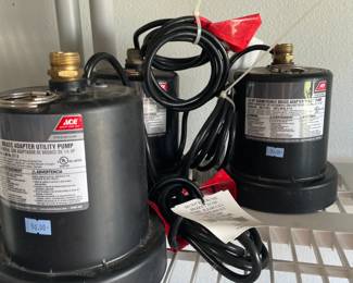 1/4 HP Submersible Brass Adapter Utility Pump. (3)                