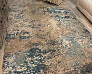 Blue and Grey Rug: 10' X 7.5'   $300.00