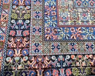 Moroccan Rug, Blue and Pink. 122" L 78" W     $500.00