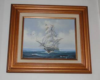 Naitical Windsail Ship by K. Mayerbern