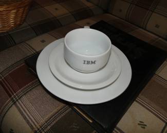 IBM cup, saucer plate set