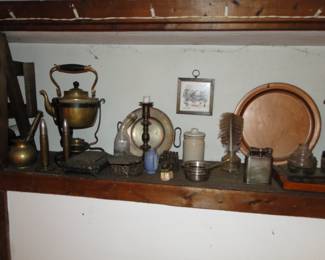 Old pewter, copper and more