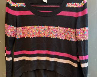 Design History high low sweater with sequins. Size small. 
