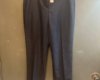 White House Black Market curvy slim  ankle dress pants. Navy blue and black. Size 2CL.