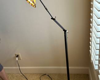 Meyda Tiffany 65947 Prairie Mission Adjustable Floor Lamp, 60" Height as is