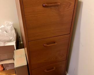 file cabinet 3 drawer wood