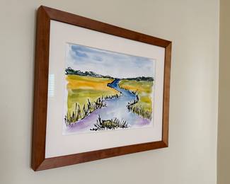 Watercolor landscape low country