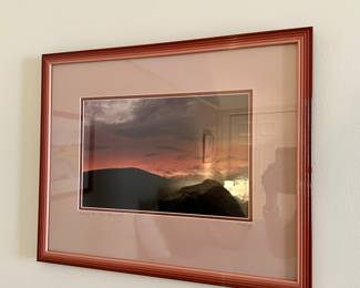 framed photo mountain