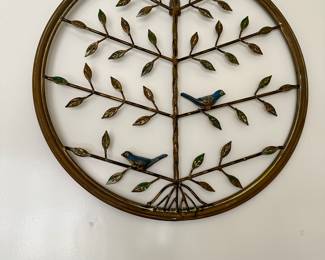brass bird wall art
