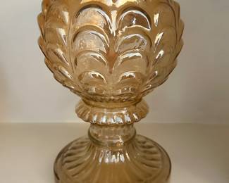 Carnival glass fineal(as is)