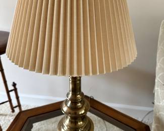 Brass table lamp