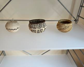 Small woven baskets