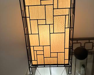 Pair Mid-Century Geometric Lamps