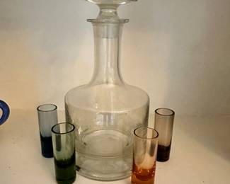 Decanter with glasses