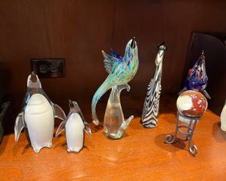 Murano glass figurines
