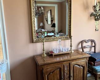 Fold out buffet server