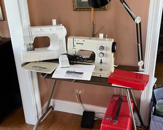 Vintage sewing table