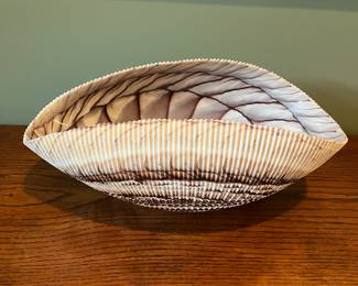 Murano glass art seashell made for Gumps