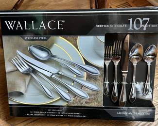 Wallace stainless flatware for 12 new in box