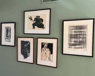 Black and white art works