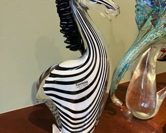 Murano glass zebra Formia Vetri di Murano 