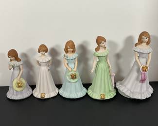 Enesco "Growing Up" Birthday Girls Figures 12-16 yrs.
