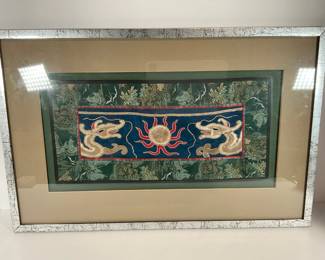 Asian Embroidered Panel