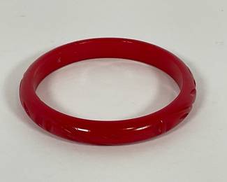 Carved Bakelite Bracelet