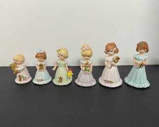 Enesco "Growing Up" Birthday Girls Figures 1-6 yrs.