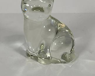 glass Cat Figure
