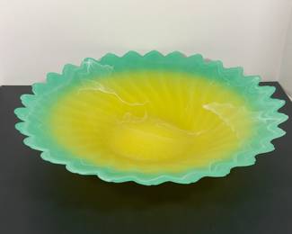 Frosted Art Glass Bowl