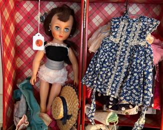 1950'S REVELON DOLL IN CASE WITH CLOTHES