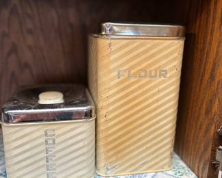 VINTAGE FLOUR AND COFFEE CANISTERS