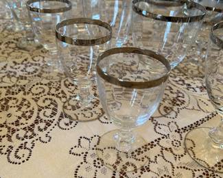 BEAUTIFUL SILVER RIMED GLASSES