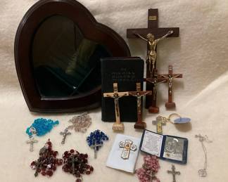 Catholic Rosaries And St. Christopher Necklace
