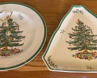 Christmas Tree Single Teared Canape Tray Platter