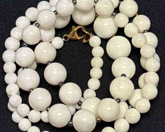 White Coral Necklace