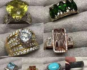 Rings Sterling Gemstone Statement Rings