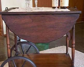 Paalman Furniture Co Drop Leaf Tea Cart