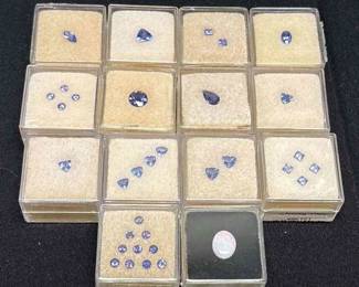 Gemstones Tanzanite, Iolite Australian Opal