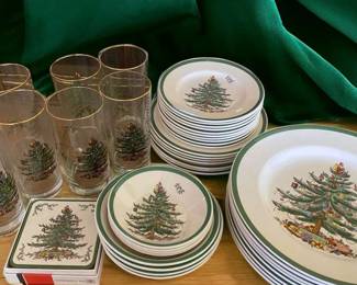 Christmas Tree Spode Dinnerware