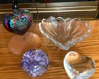 Heart Themed Mikasa, Paperweights Hanging Ornament