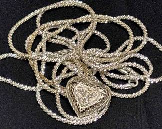 Milor Sterling Necklaces Heart Pendant