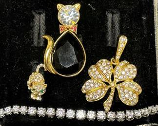 Trifari Cat Pin Other Pieces