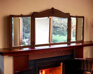 Vintage TriFold Mirror