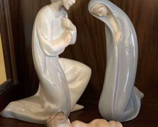 LLADRO 3 PIECE NATIVITY SET