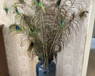 35 Peacock Feather Floor Vasemin