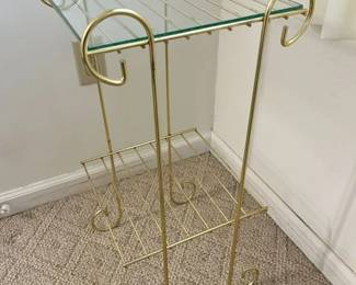 35 Vintage 2Tier Brass Planter Standmin