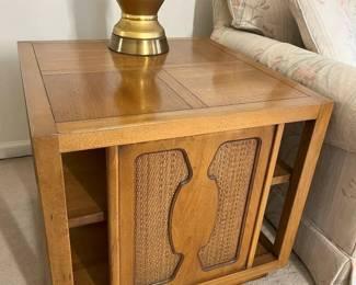 35 Vintage 1964 Drexel John Van Koert Meridian Accent Storage Tablemin